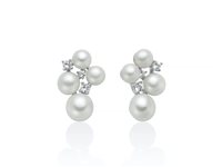 Earrings Miluna Woman in Silver Perla PER2893